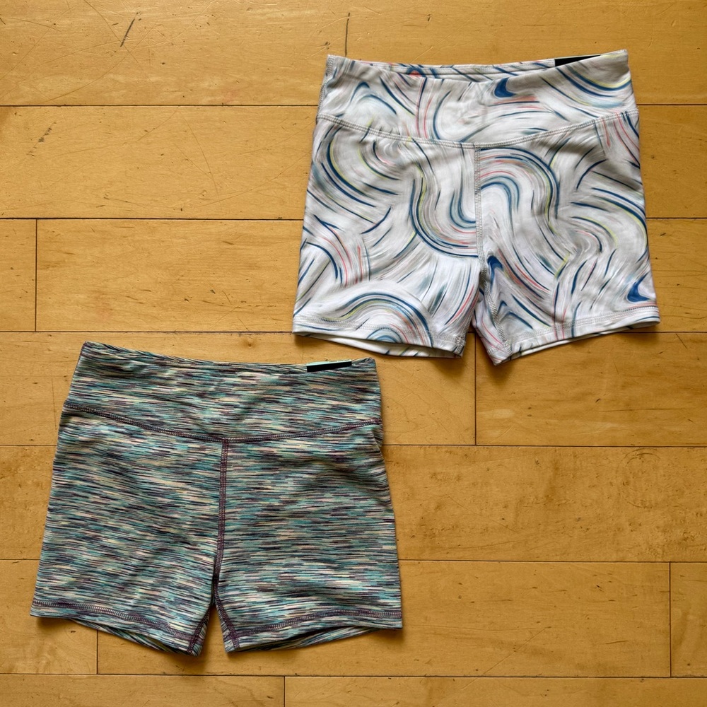 NWT DSG‎ Momentum Mid Rise Shorts, Size L 14, pack of 2 Two, Lot, athletic, bike